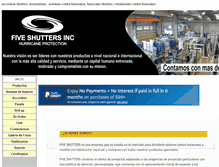 Tablet Screenshot of fiveshutters.com